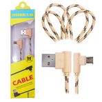 Ally Micro Usb Eğik Başlı Halat Usb Kablo 1metre