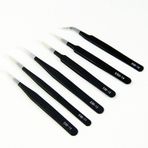 Ally Mobile Esd-10,11,12,13,14,15 6 Parça Anti Statik Cımbız Set SİYAH