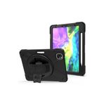 Ally Mobile Ipad Air 4. Nesil 10.9 Kılıf Shockproof 3 Katmanlı Standlı Zırh Kılıf Kalem Yerl Siyah