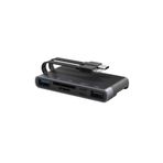 Ally NK-1048HD 6in1 USB + Type-C + Lightning + Sd-Tf Kart Okuyucu Çevirici Adaptör - Siyah