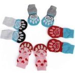 Ally Paws 202951-ALLY Paws Köpekler Için Kaydırmaz Taban Çorap 4lü Large