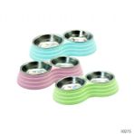 Ally Paws 2x160 ml Kedi ve Köpekler İçin Çelik Mama ve Su Kabı