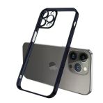 Ally Series Iphone 13 Kılıf Renkli Kenar Lazer Çerçeveli Silikon Kılıf-(5775)