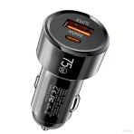 Ally Turbocharge 75W Araç Şarj Cihazı – Çift Port (Usb-C + Usb-A-(5775)