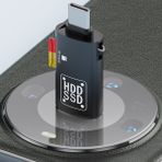 Ally Type-C To USB + Tf Kart Çevirici Otg Adaptör - Siyah