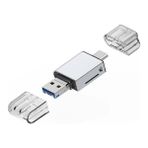 Ally USB 3.0+Type-C+Lightning Sd Kart Okuyucu - Hızlı Card READER-(5775) - HS4058-5787 - Siyah
