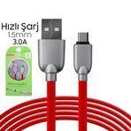 Ally Usb Type-C Zinc Alloy Dayanıklı 3.0A 1.5Mm Usb Kablo-(5775)