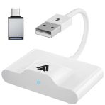 Ally Usb+Type-C Android Kablosuz Carplay Adaptör Çevirici - Netflix Tiktok Video Yansıtıcı-(5775)