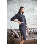 allys PARLAK SİMLİ CROP CEKET