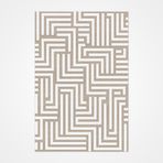 Alma Krem Geometrik Modern Geometrik Etnik Desenli Boho Makinada Yıkanabilir Hafif Hav Toz Vermez Leke Tutmaz Kaymaz Taban Dijital Makine Baskı Halı Oturma Odası Salon Yolluk Koridor Mutfak Halısı