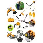Alman 2.1 Hp Tam Profesyonel Yan Tipi Benzinli Tırpan Ot Çalı Çim Biçme Makinesi + Canavar Başlık