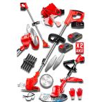 Alman Blut Serii 798 Vf 25 Ah Karbon Motor 2X Akulu Sarjli Kenar Ot Cali Cim Bicme Tirpan Makinesi