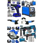 Alman Deluxe 5 Lı Set Kaynak Makinesi Kırıcı Hilti Şarjlı Matkap Spiral Taşlama Daire Tester