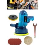 Alman Pro 4800 Wf Bakır Sargılı Devirli 125 mm Dikey Polisaj Zımpara Makinası +5 Adet Zımpara