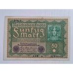 Almanya 50 Mark 1919 Eski Koleksiyon Yabancı Kağıt Para.