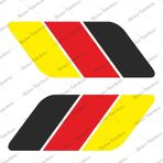 Almanya Alman Bayrak Bayrağı Şerit Sticker 00667