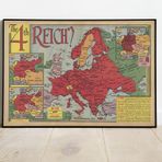 Almanya II.dünya Savaşı Haritası Posteri 60x90 cm AMC423