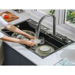Almaya Tools Iki Tuşlu Akıllı Şelale Eviye Almaya 75*45 - Antrasit