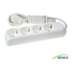 Almera 4lü 3mt Topraklı Priz (9240203) - Beyaz