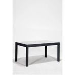 Almina Bambu Rattan Masa 80X140 Camlı Masa - Antrasit