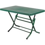 Almina Metal Ayaklı Masa Katlanır 70X120 Bahçe Balkon ve Teras Masası - Yeşil