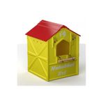 Almina Pet Plastik Kuş Yuvası Demonte 14. 5 x 14.5 x 20cm Sarı-Kırmızı Galatasaray