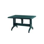 ALMİNA Plastik Masa 70x120 Cm Katlanır Plastik Ayaklı Bahçe Balkon Teras Masası Yeşil Renk