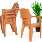 Almina Plastik Sandalye Bahce Balkon Ve Teras Sandalyesi 4 Adet