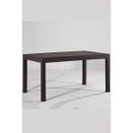 Almina Rattan Masa 90X150 Camsız Kahverengi Bahçe Balkon Teras Masası