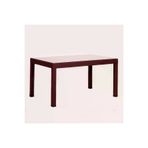 Almina Rattan Masa Takımı 80X140 Camlı Masa 4 Kişilik Bambu Sandalye Seti Bahçe Balkon Teras Takımı