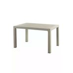 Almina Rattan Masa Takımı 80X140 Camsız Masa 6 Kişilik Bambu Sandalye Seti Bahçe Balkon Teras Takımı