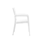 Almina Rattan Takım 90X90 Cm Trend Lüx Camlı Masa 4 Adet Kollu Sandalye