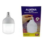 Almina Şarjlı LED Torch LED Ampül DL-030 30W Almina