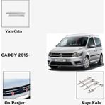 Alminox Oto Aksesuar Caddy 2015- Yan Çıta-Ön Panjur-Kapı Kolu Set - Paslanmaz Çelik