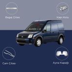 Alminox Oto Aksesuar Connect 2009-2014 Set Bagaj Çıtası - Kapı Kolu -Cam Çıtası-Ayna Kapağı - Paslanmaz Çelik