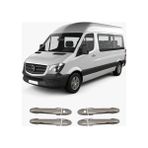 Alminox Oto Aksesuar Mercedes Sprinter W906 Uyumlu 2006-2018 Krom Kapı Kolu 4 Kapı Paslanmaz Çelik