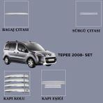 Alminox Oto Aksesuar Peugeot Partner Tepee 2008-2012 Set 15 Prç - Paslanmaz Çelik
