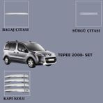 Alminox Oto Aksesuar Peugeot Partner TEPEE2008-2012 Set 11 Prç - Paslanmaz Çelik