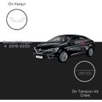 Alminox Oto Aksesuar Renault Megane 4 2016-2020 Ön Panjur-Ön Tampon Alt Çıtası - Paslanmaz Çelik