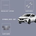Alminox Oto Aksesuar Renault Symbol 2013- Set 9 Prç - Paslanmaz Çelik