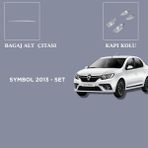 Alminox Oto Alminox Oto Aksesuar Renault Symbol 2013- Set Kapı Kolu-Bagaj Alt Çıtası - Paslanmaz Çelik