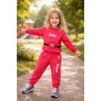 Almira Anne Bebek Fuşya Renkli Kız Çocuk Takım Seti 2-5 Yaş Sweat ve Eşofman Altı - 2 Yaş