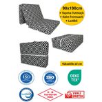 ALMİRA EV TEKSTİLİ Katlanır Sünger Yatak Minder 90x190x10 cm Piramit