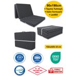 ALMİRA EV TEKSTİLİ Katlanır Sünger Yatak Minder 90x190x10cm