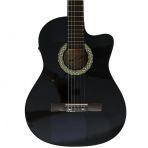 Almira MG917CE-BK Elektro Klasik Gitar - Siyah (Orta Seviye - Cutaway) | Kesik Kasa (Cutaway), Siyah Parlak Cila, Dahili 4-Band Eq ve Tunerlı Preamp | Uyum: Sahne ve Pratik Kullanımı