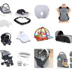 Almirakids 15 Parça Set Bebek Arabası Beşik Puset Katlanır Küvet Yürüteç Kanguru Portbebe Ana Kucağı