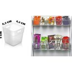 ALMITAL 12 Adet ŞEFFAF Buzdolabı Kapak Içi Düzenleyici Organizer, Buzdolabı Içi Düzenleyici Ve Banyo Organizeri