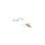 ALMITAL 5 ipli, 4.2 Metre BEYAZ ÇEK AS, Otomatik Çamaşır Askısı, Açılır Kapanır Çamaşır Kurutmalık - 45 X 7 X 7 CM