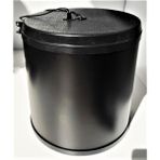 ALMITAL Dolap Içi Mat Siyah Metal Luks Çöp Kovası 11 Lt , Otomatik Açılır Kapaklı