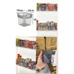 Almital Mobilya Aksesuarlari 6 Adet MinioBox Antrasit Buzdolabı Kapak Içi Düzenleyici Organizer, çok amaçlı kutu, organizer